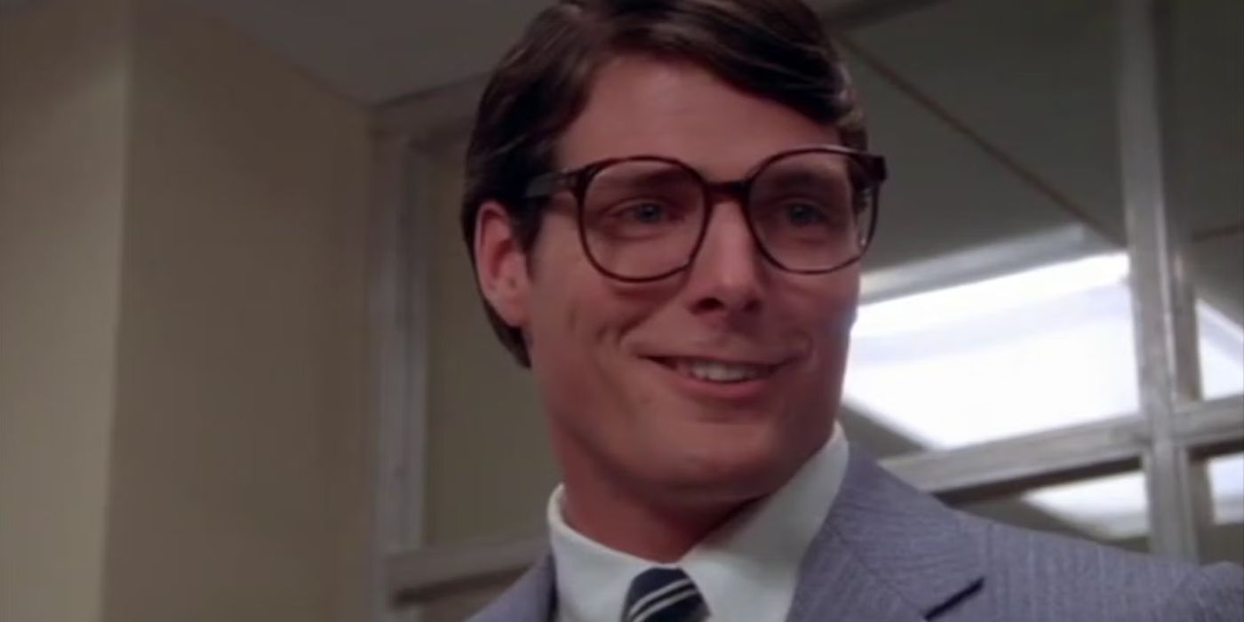 Christopher Reeve come Clark Kent in Superman