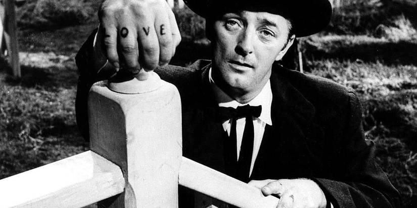 Robert Mitchum in Night of the Hunter