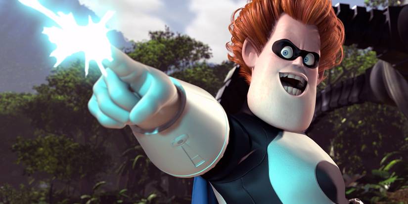 Syndrome firing a beam of energy in The Incredibles.