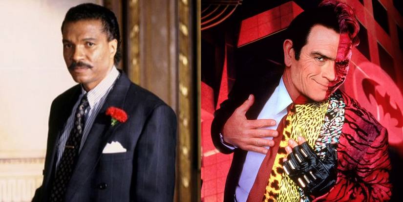 Billy Dee Williams and Tommy Lee Jones in Batman