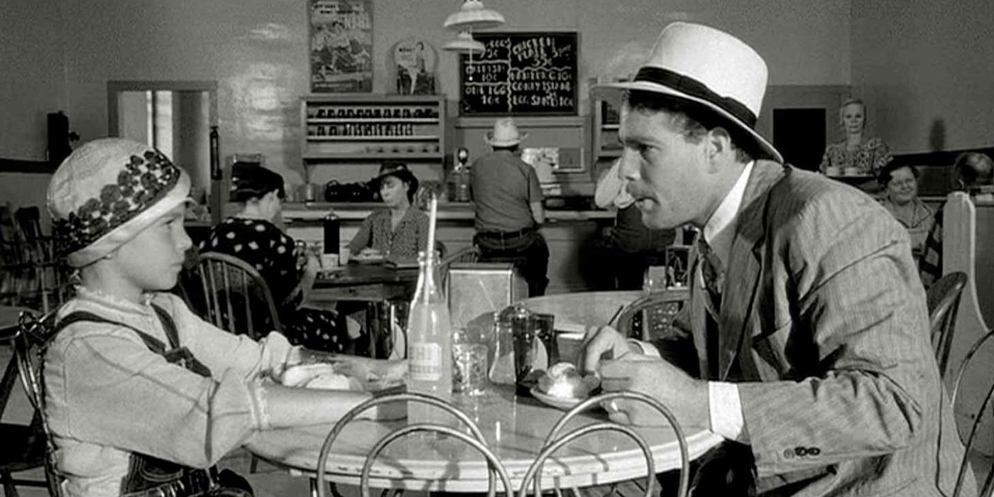Tatum e Ryan O'Neal durante Paper Moon