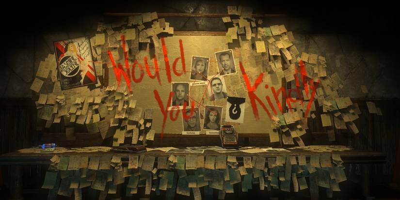 The iconic "would you kindly" wall from Bioshock.