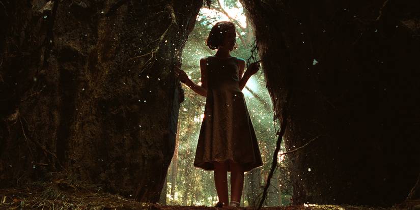 Ofelia enters the faun's Labyrinth