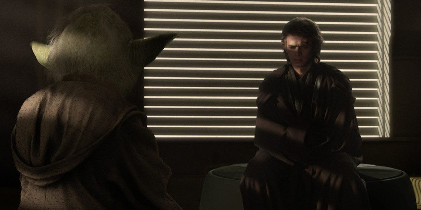 Anakin and Yoda Meditate in the Jedi Temple - Star Wars Revenge of the Sith