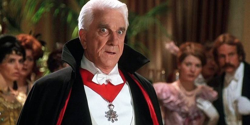 Leslie Nielsen em Dracula Dead and Loving It