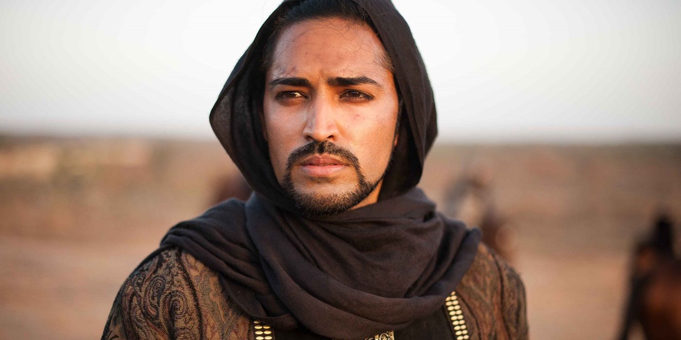 Mahesh Jadu in Marco Polo as Ahmad in the desert