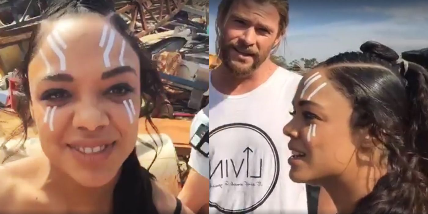 First Look at Valkyries Makeup in Thor Ragnarok