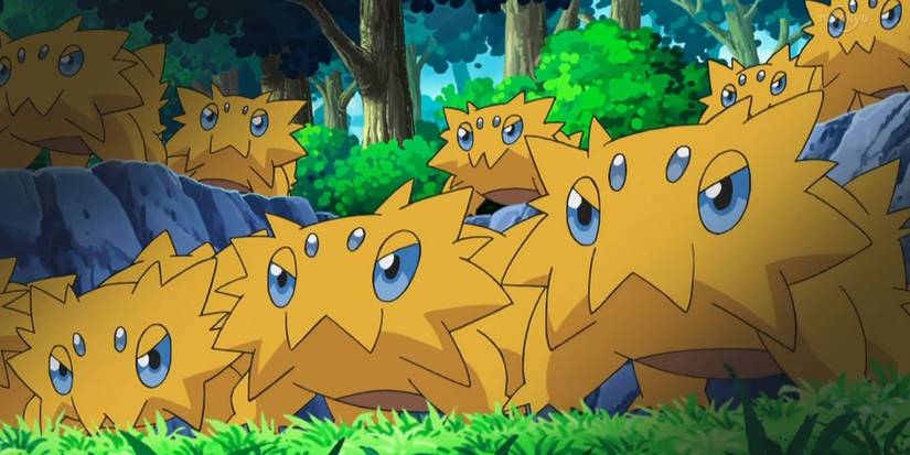 Eine Packung Joltik aus Pokemon Black White Anime Folge 64