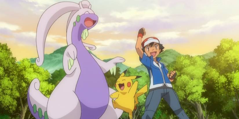 Ash Pikachu and Goodra Pokemon