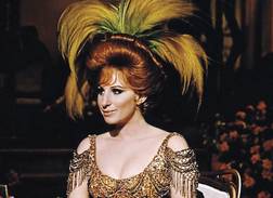 Barbra Streisand in a ball gown in Funny Girl