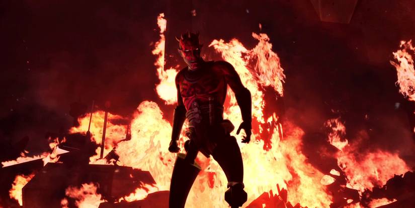 Darth Maul with his new mechanical legs in Star Wars The Clone Wars