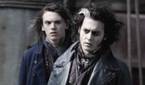 Jamie Campbell Bower and Johnny Depp (Young Grindelwald and New Grindelwald) in Sweeney Todd