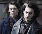 Jamie Campbell Bower and Johnny Depp (Young Grindelwald and New Grindelwald) in Sweeney Todd