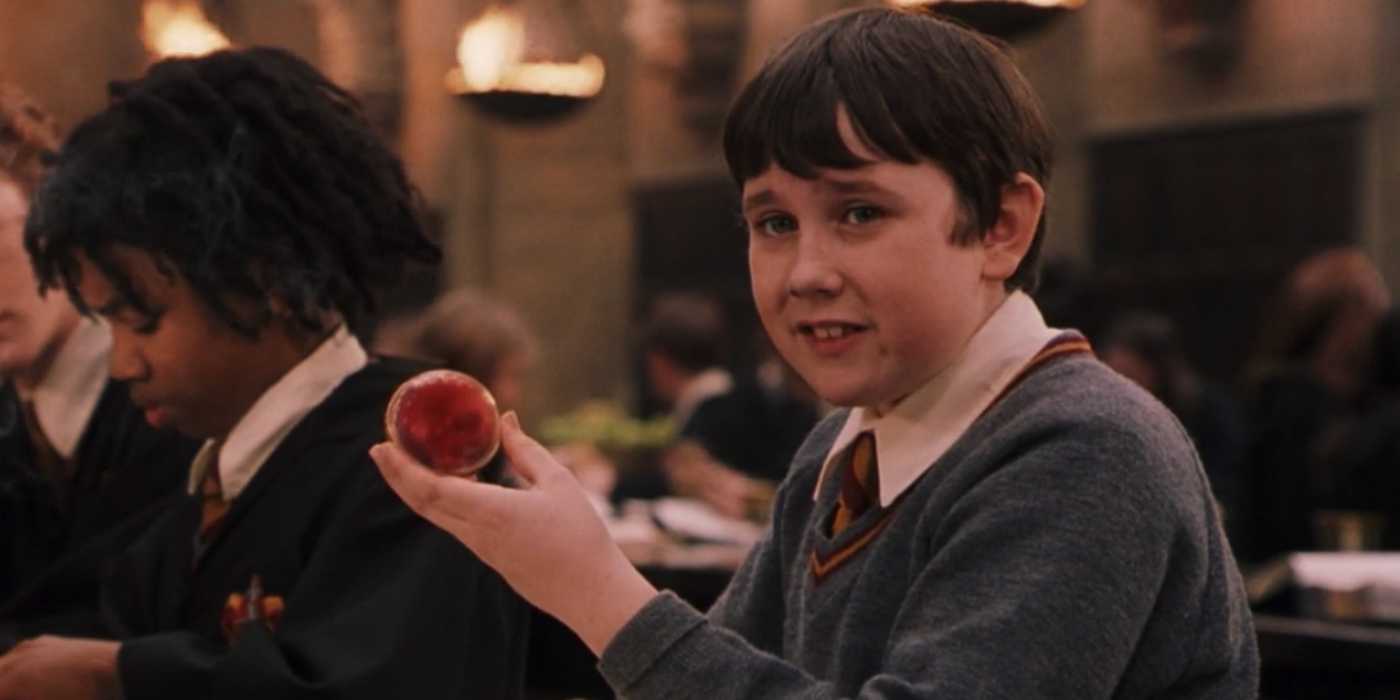 Neville Longbottom holding his remembrall in 'Harry Potter and the Sorceror's Stone'