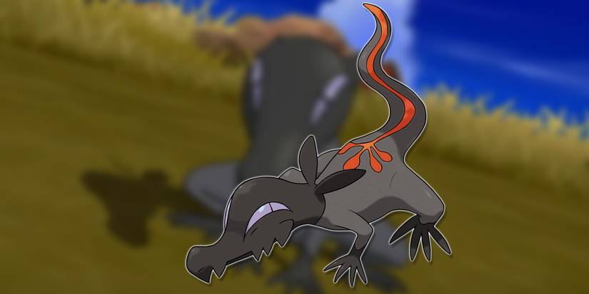 Salandit, official art from Pokemon Sun and Moon.