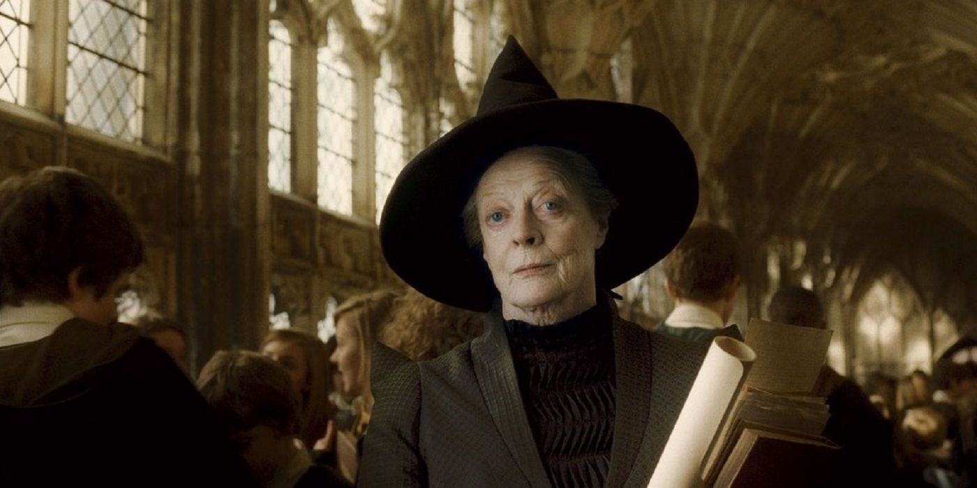 Maggie Smith como McGonagall em Harry Potter