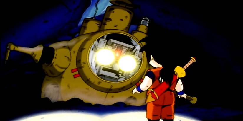 Gohan e um robô em Dragon Ball Z