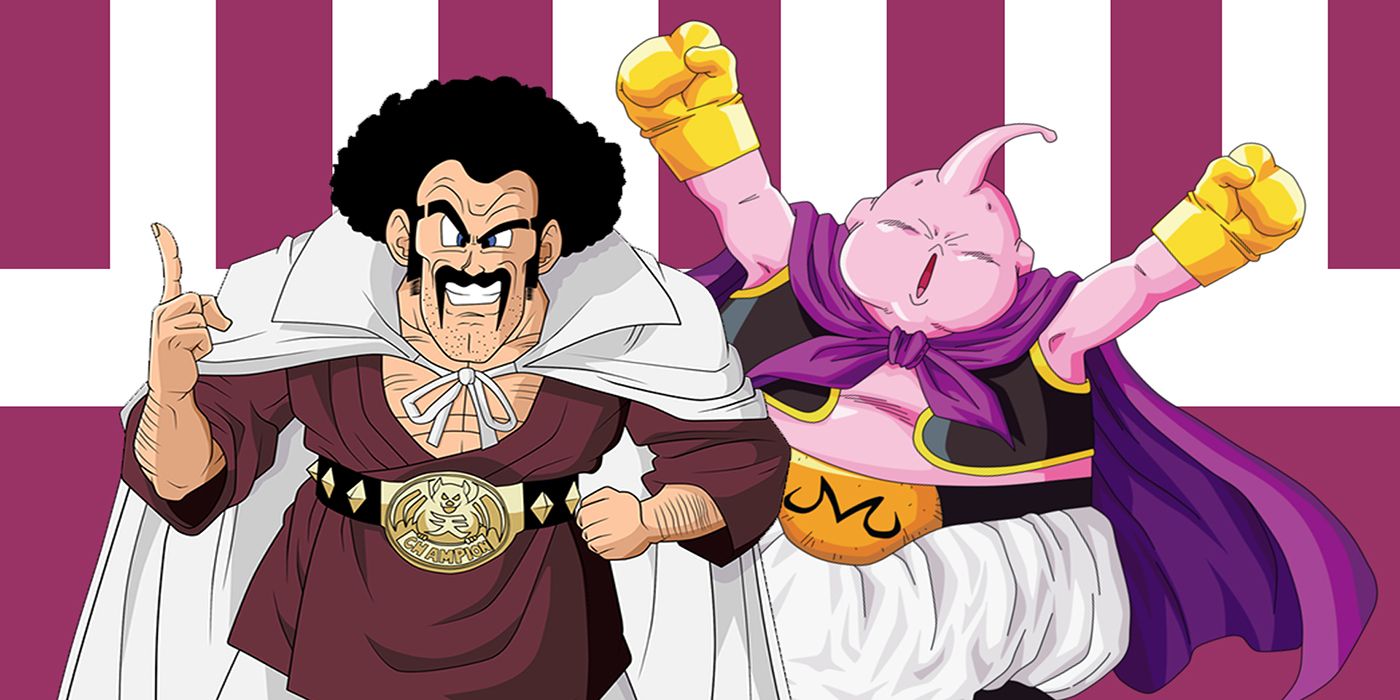 Mr Satan and Majin Buu in Dragon Ball Z