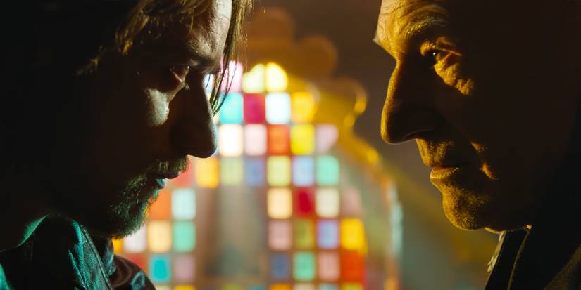 Patrick Stewart and James McAvoy as Charles Xavier in X-Men Days of Future Past