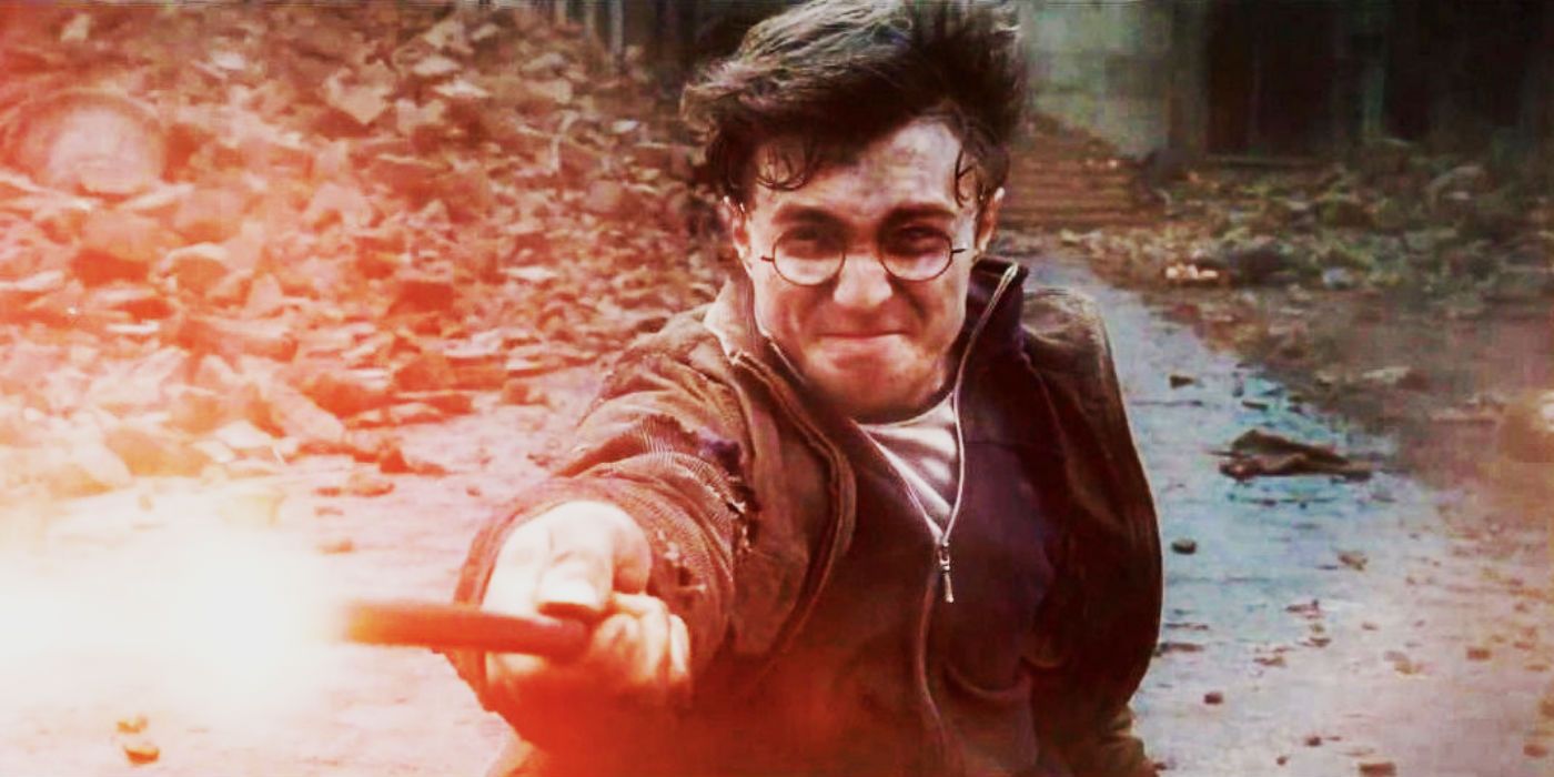 Daniel Radcliffe as Harry Potter Casting a Spell