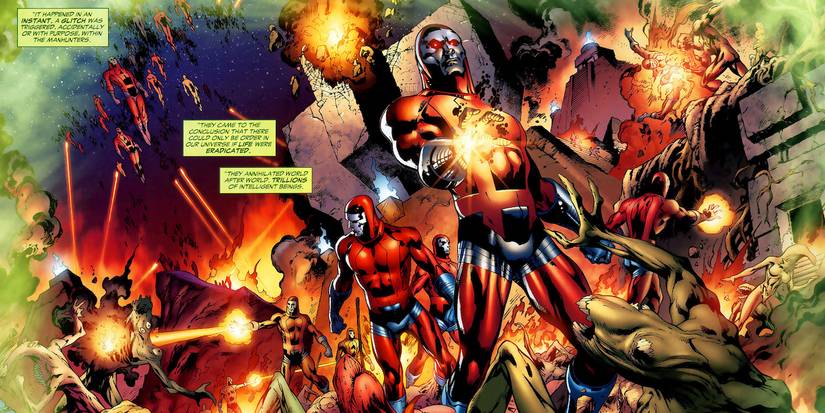 Oan's Manhunters commit the Massacre of Sector 666
