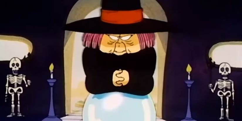 Dragon Ball, Fortuneteller Baba on her crystal ball