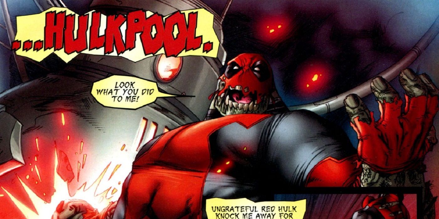 Deadpool as Hulkpool in World War Hulk comics.