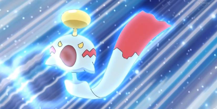 Chimecho attacking in Pokémon anime.