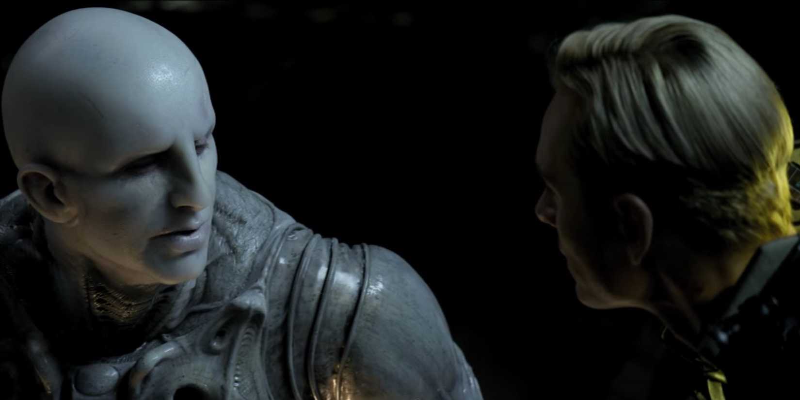 Prometheus David Arguing What David Said To The Last Engineer In Prometheus