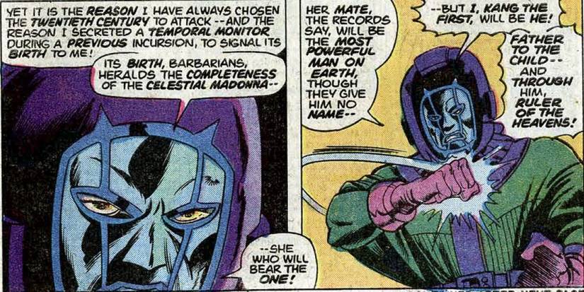Kang reveals his plans to conquer the past in Celestial Madonna story arc from Marvel