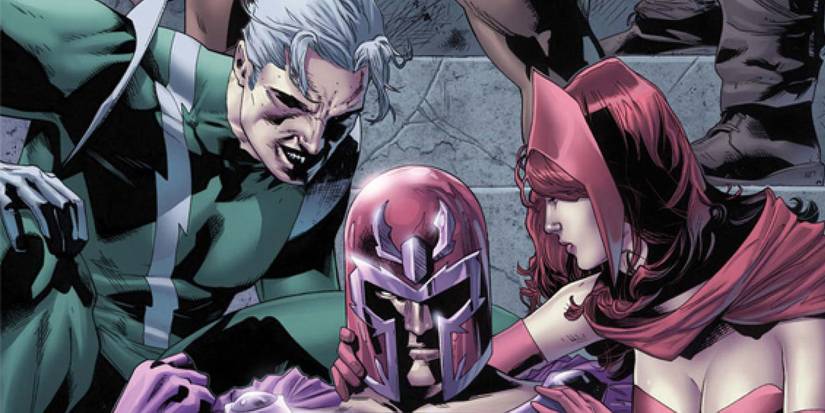 Quicksilver, Magneto, and Scarlet Witch