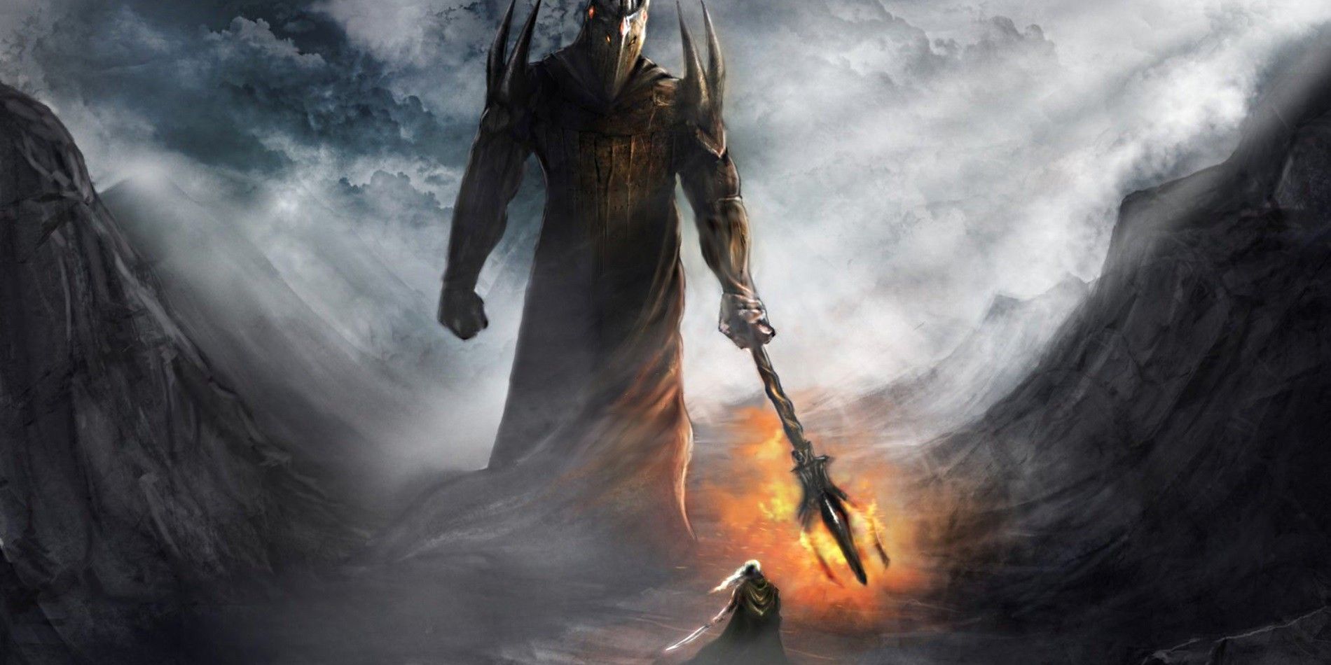 Sauron Mairon or possibly Fingolfin and Morgoth Melkor in Tolkien Lord of the Rings.