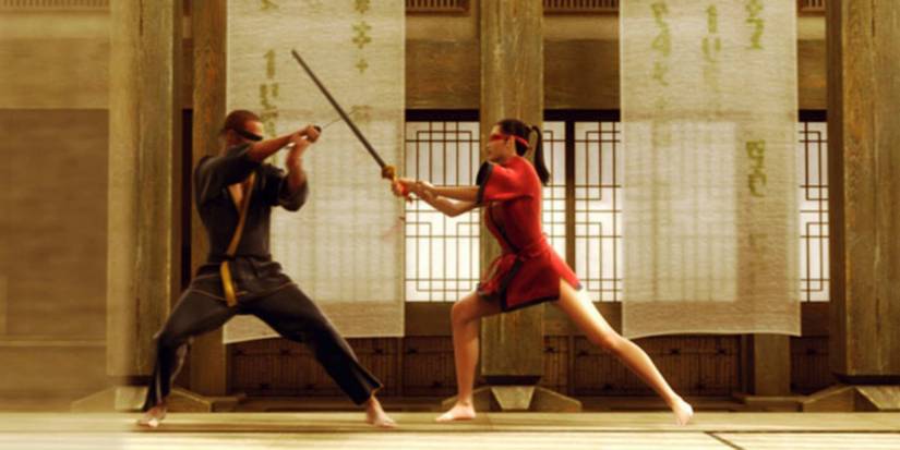 A sword fight in The Animatrix short Final Flight of the Osiris