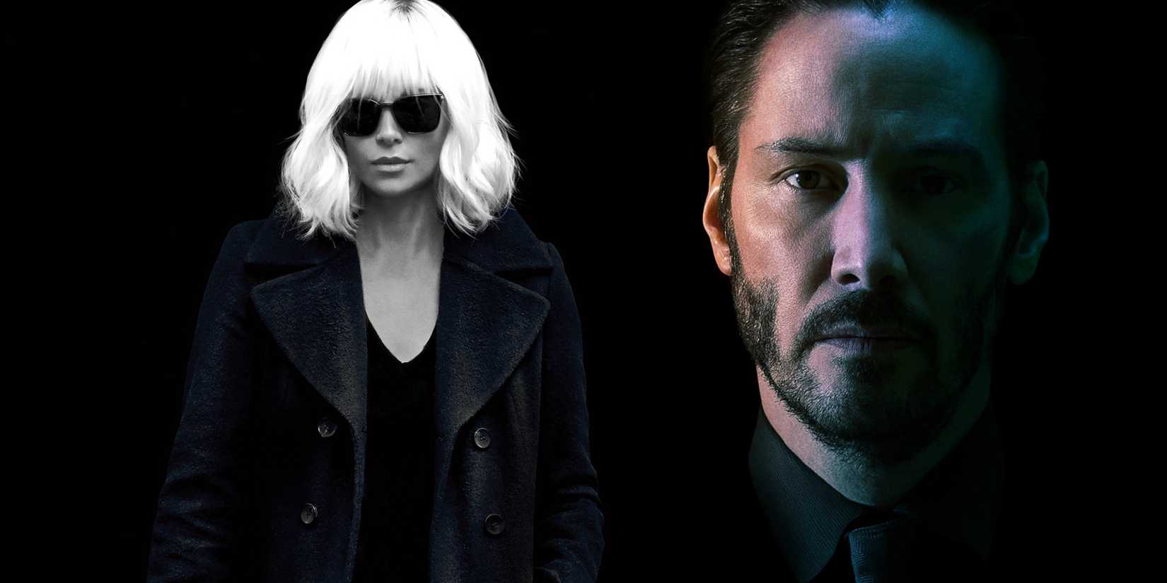 Atomic Blonde (Charlize Theron) and John Wick (Keanu Reeves)