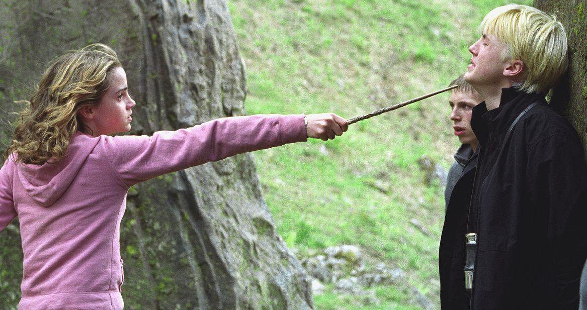 Harry Potter: Emma Watson's Double Recalls Filming Draco Punch Scene
