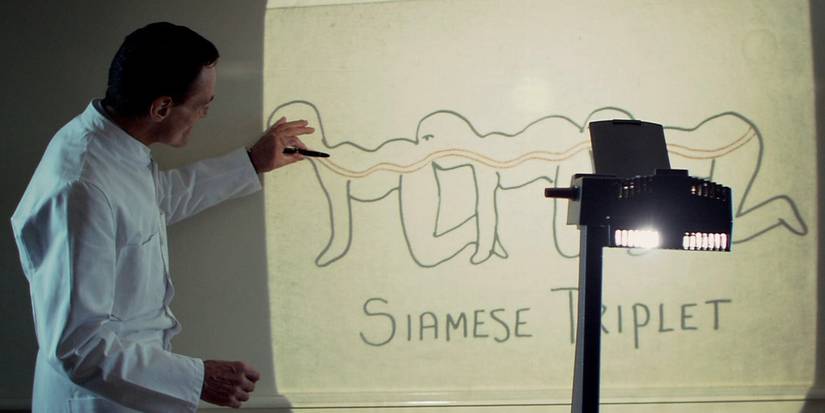 The drawing of the "Siamese Triplets" in The Human Centipede (First Sequence)