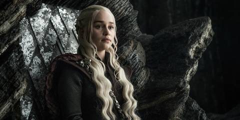 Daenerys Targaryen looking severe in Game of Thrones