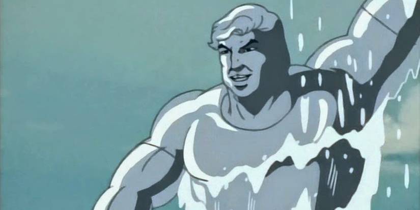 Hydro-Man sorrindo em cena da série animada Spider-Man