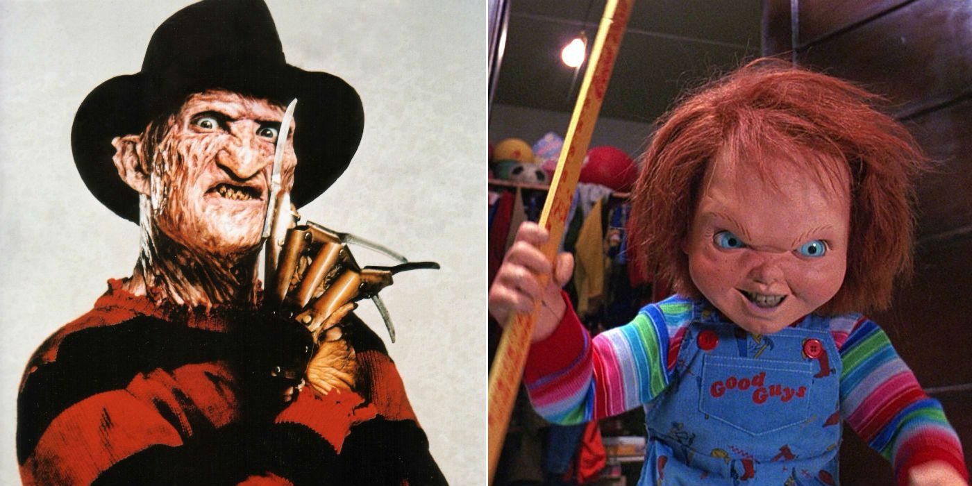 Nightmare on Elm Street Freddy Krueger vs Chucky Doll Horror Figures NEW.