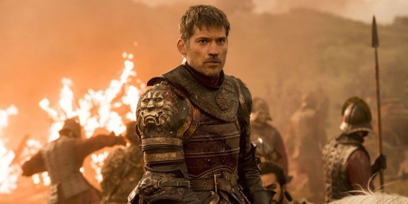 Jaime during the loot train attack in GOT