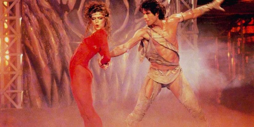 Cynthia Rhodes and John Travolta dancing in Staying Alive