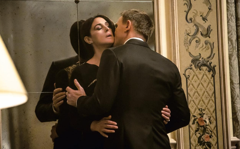 Monica Bellucci and Daniel Craig in Spectre