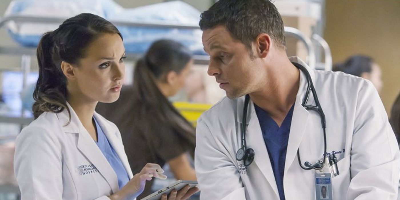 Camilla Luddington and Justin Chambers as Jo Wilson and Alex Karev in Greys Anatomy