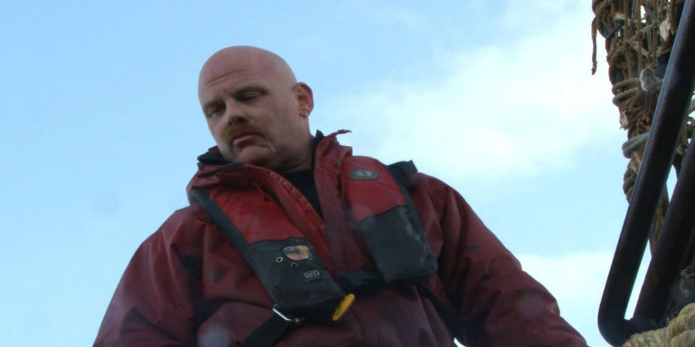 Beaver working on a boat in Deadliest Catch.