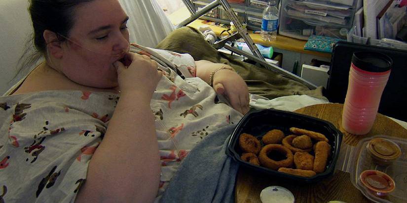 Penny Saeger in My 600lb Life eating 