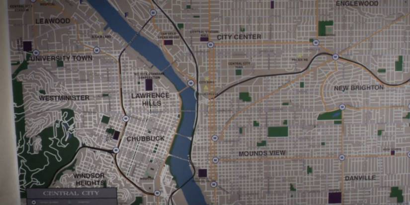 Central City map in The Flash