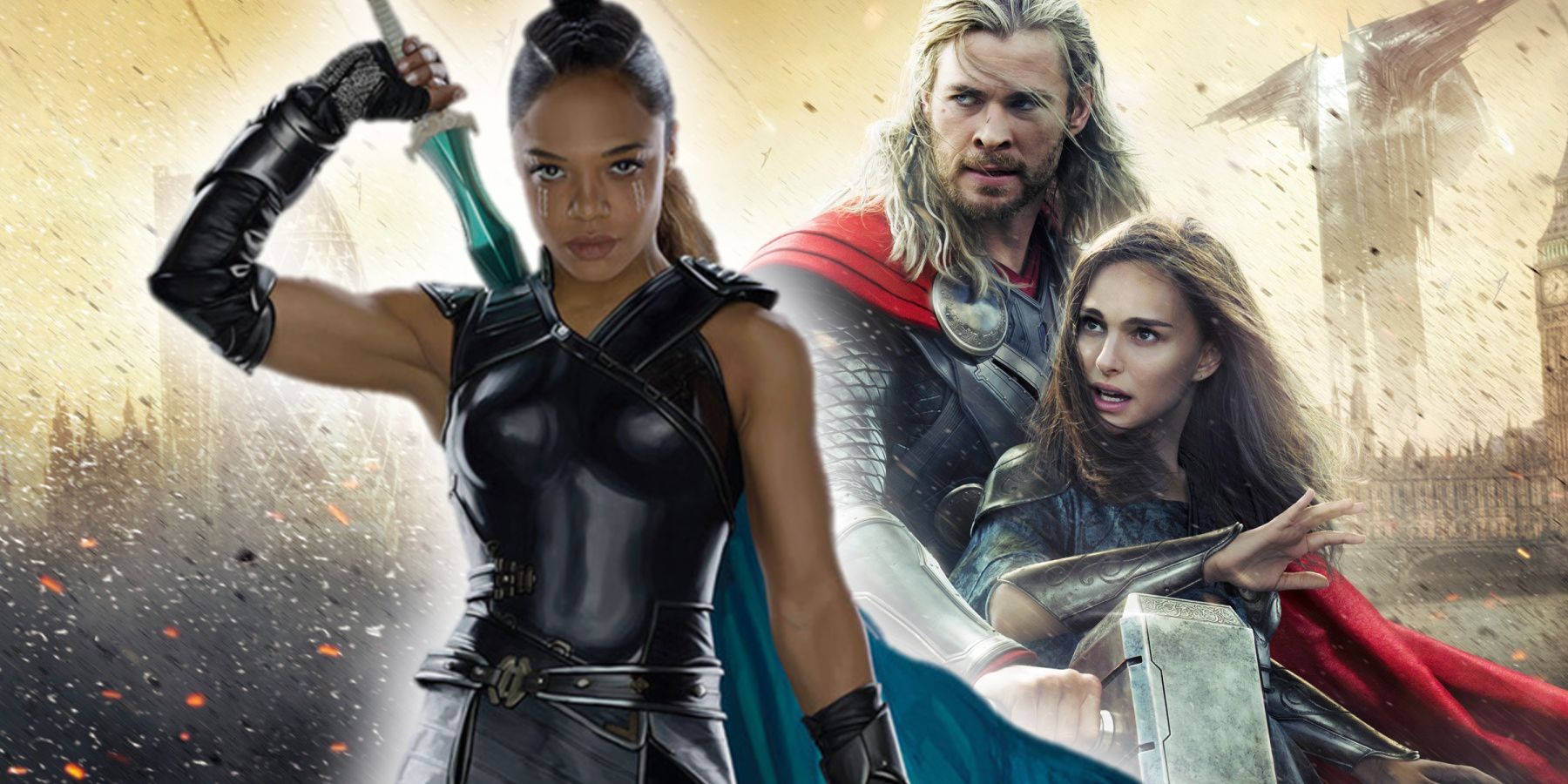 Ragnarok Cut Thor/Valkyrie Romance Screen Rant