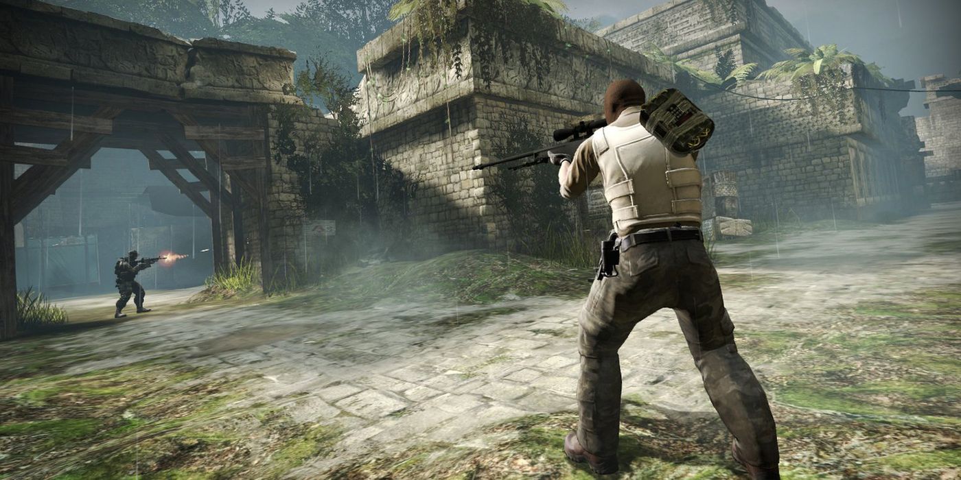 Counter-Strike Global Offensive Sniper Takes Aim