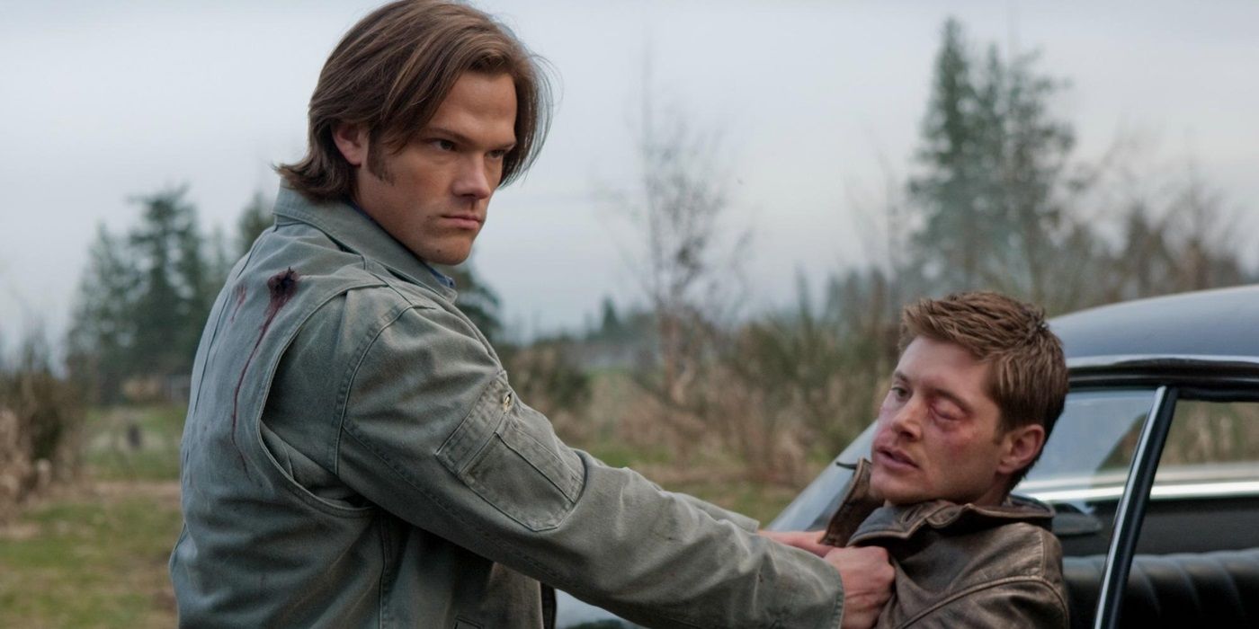 Sam como Lúcifer e Dean em Swan Song Sobrenatural