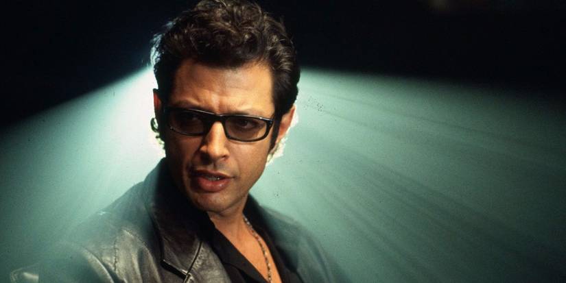 Jeff Goldblum lit from behind in Jurassic Park.